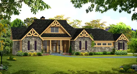 image of ranch house plan 4443